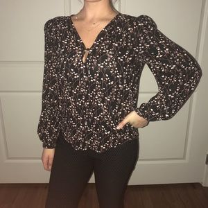 ‼️CLOSET CLEAN OUT- EXPRESS Floral Flowy Long Sleeve Blouse